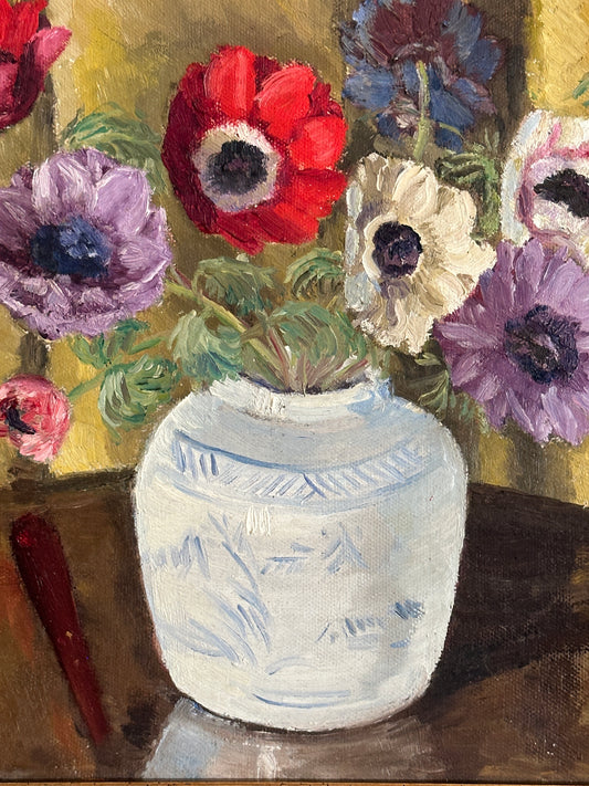 Anemones | Oil On Board Painting