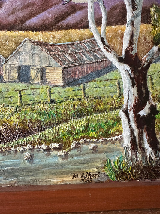 Austrian Landscape Painting | Oil On Board