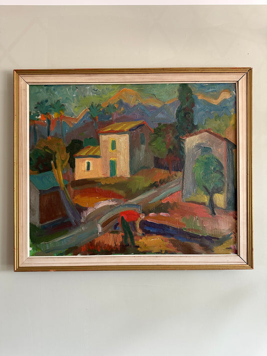 The Vibrant Village | Oil Painting On Canvas