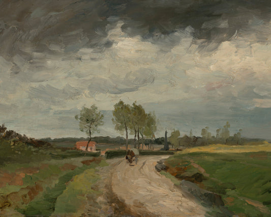 Distant Village Giclée Art Print