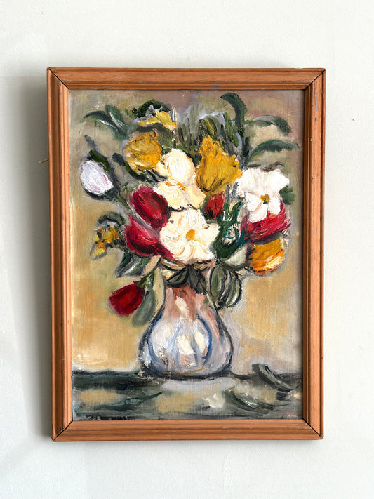 Floral Study | Oil On Board Painting