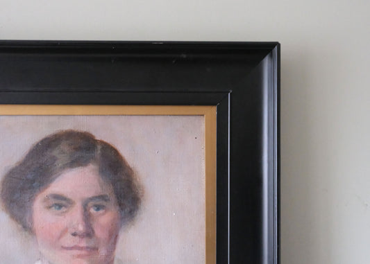 Lady In Blue, Oil On Canvas