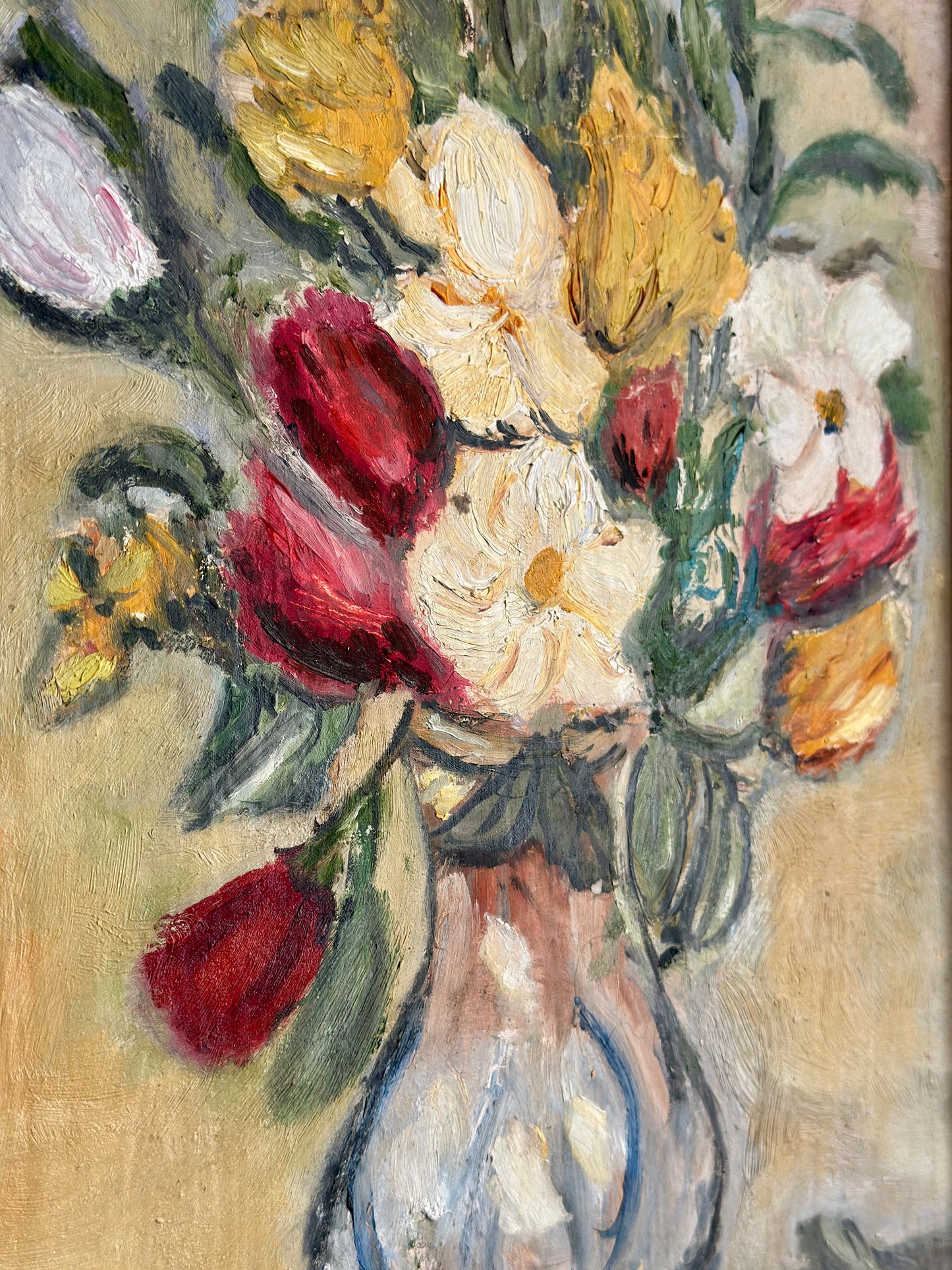 Floral Study | Oil On Board Painting
