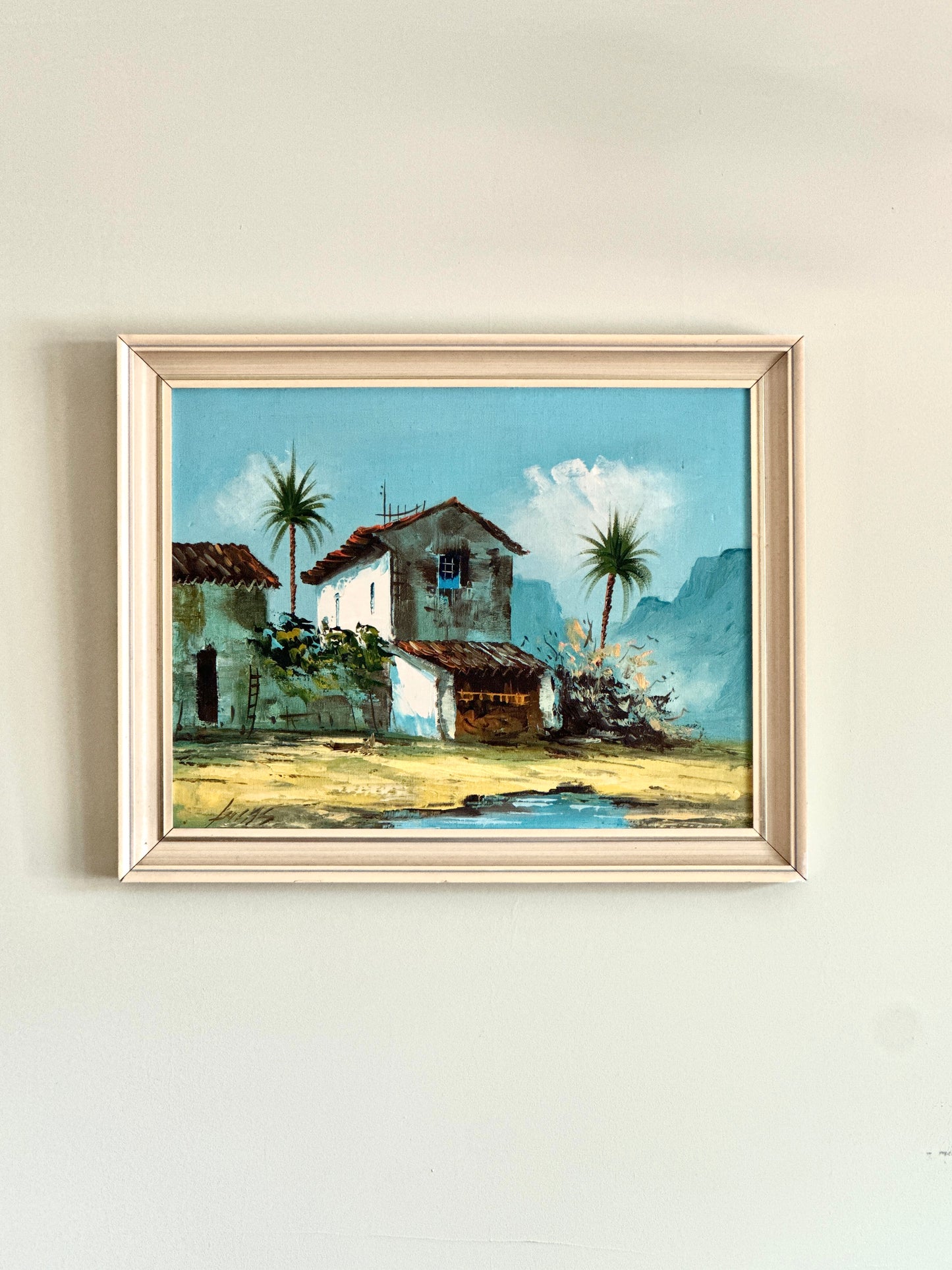 Quiet Hacienda Painting | Oil On Board