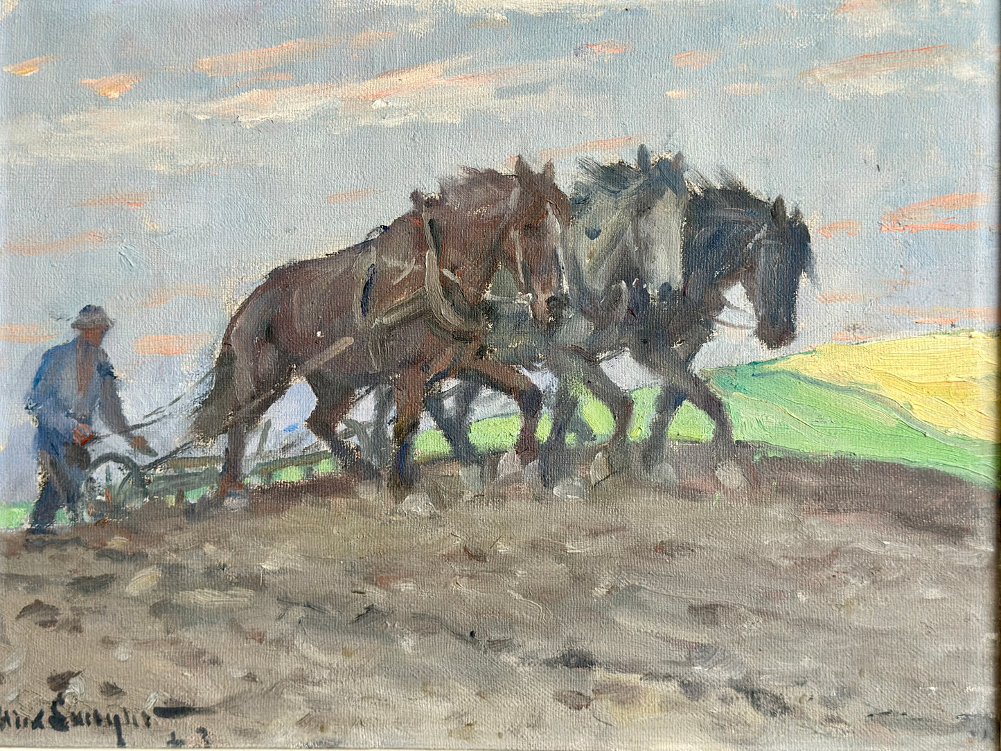 The Plough | Oil On Canvas Painting