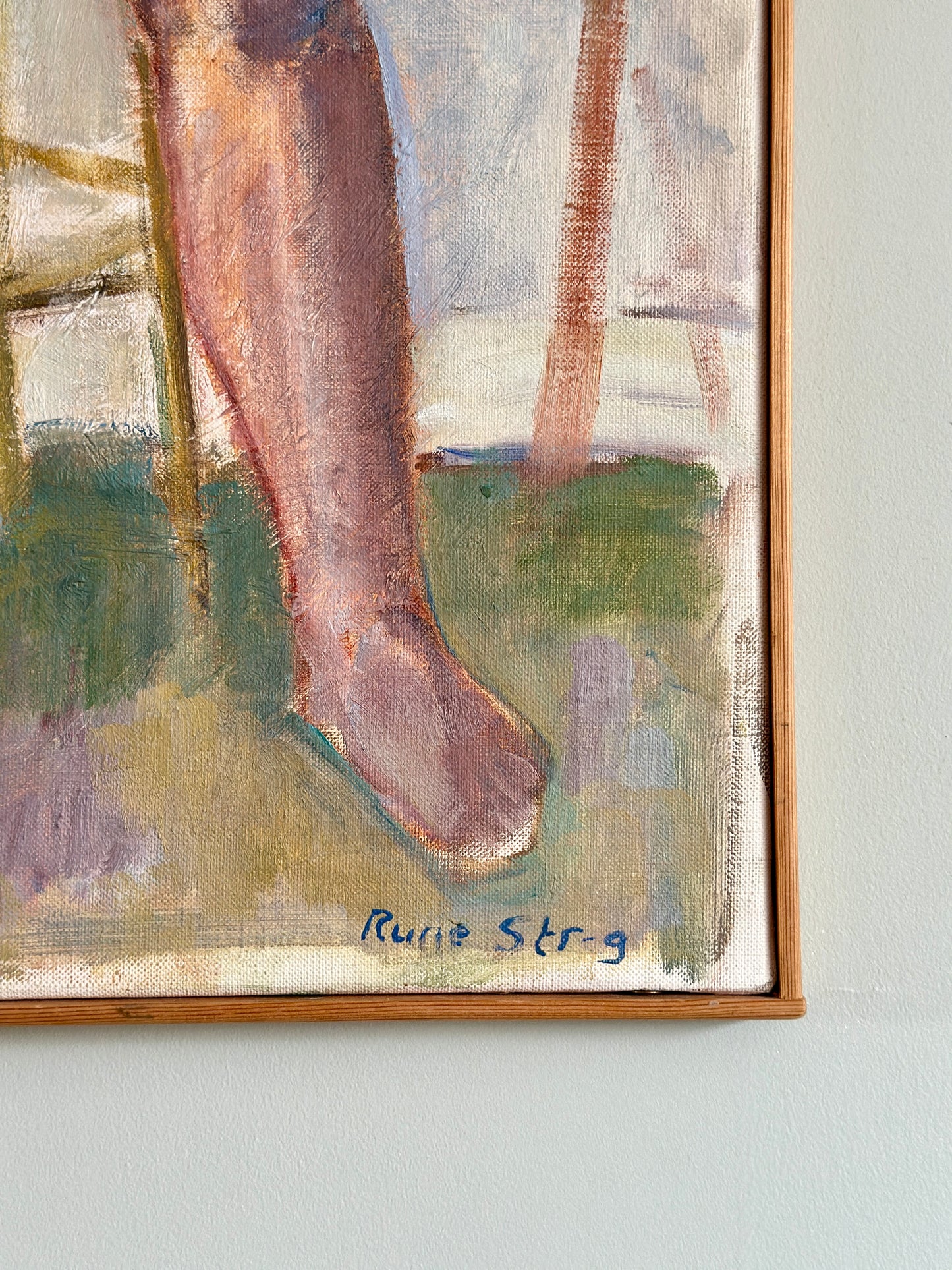 Model at the Mirror | Oil on Canvas Painting