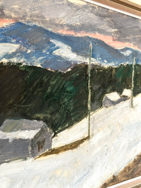 Towards Östberg and Bingsta | Oil Painting On Board