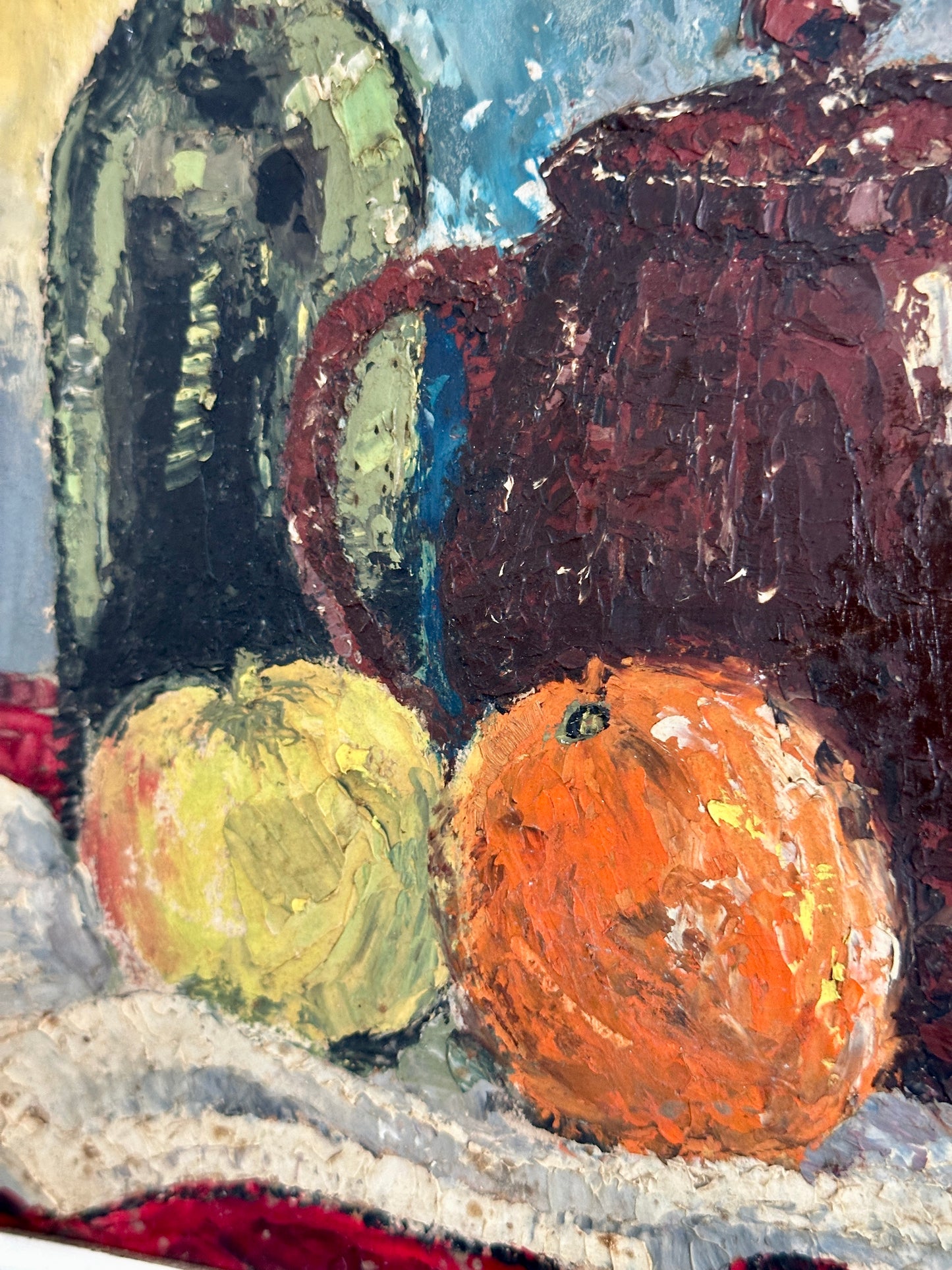 Still Life With Fruit | Oil On Board Painting