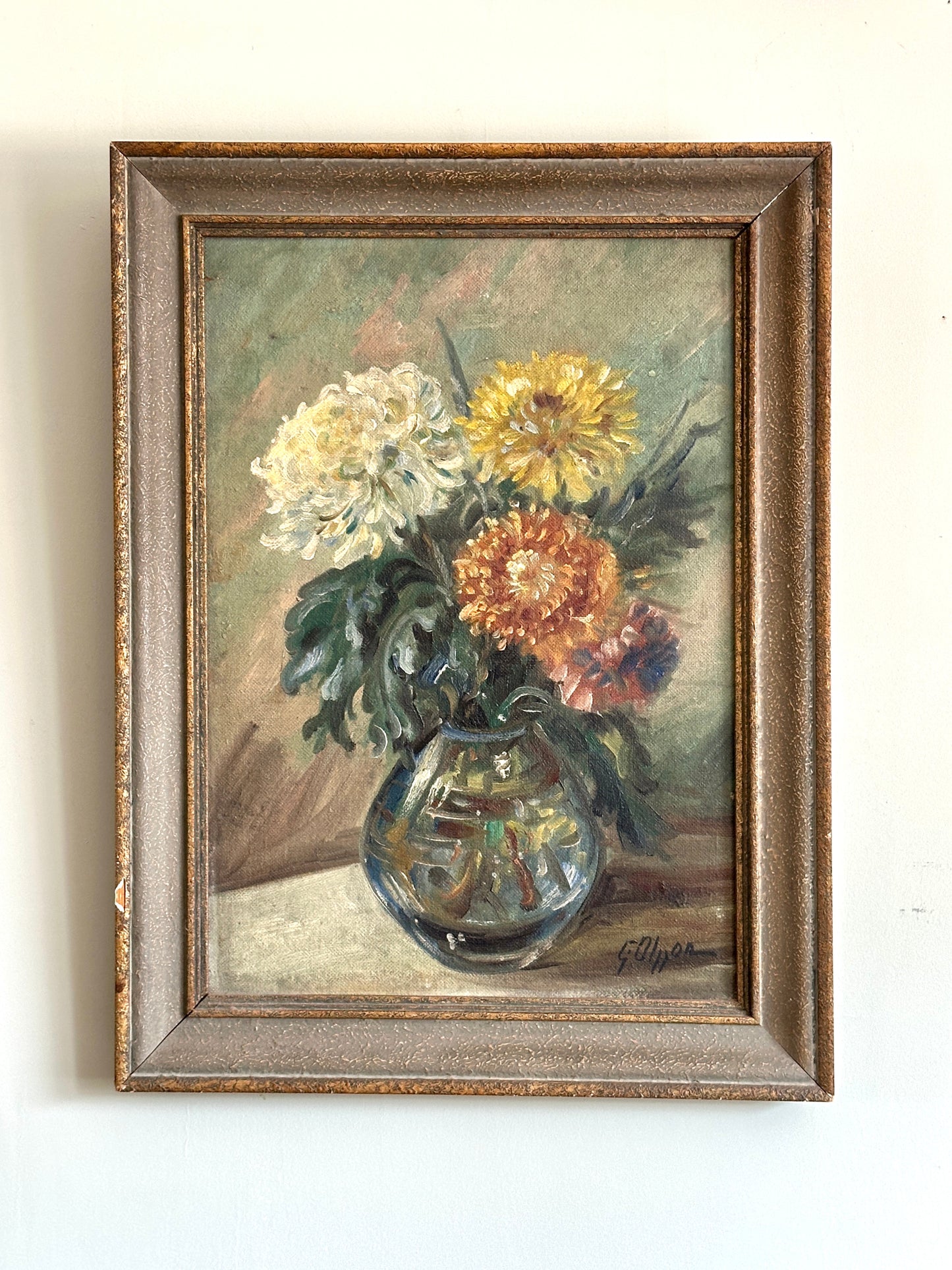 Chrysanthemums | Oil On Panel