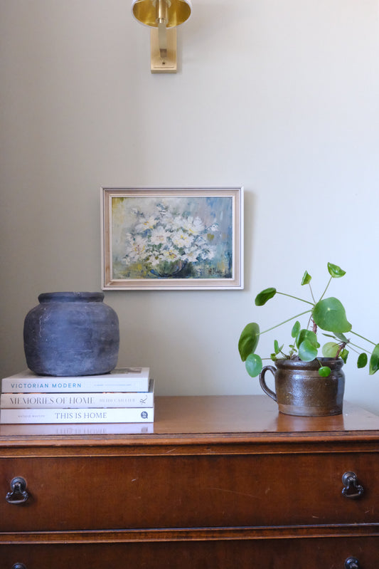 Flowers Painting | Oil On board