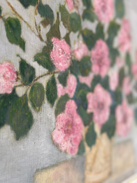 Wild Roses | Oil On Board Painting