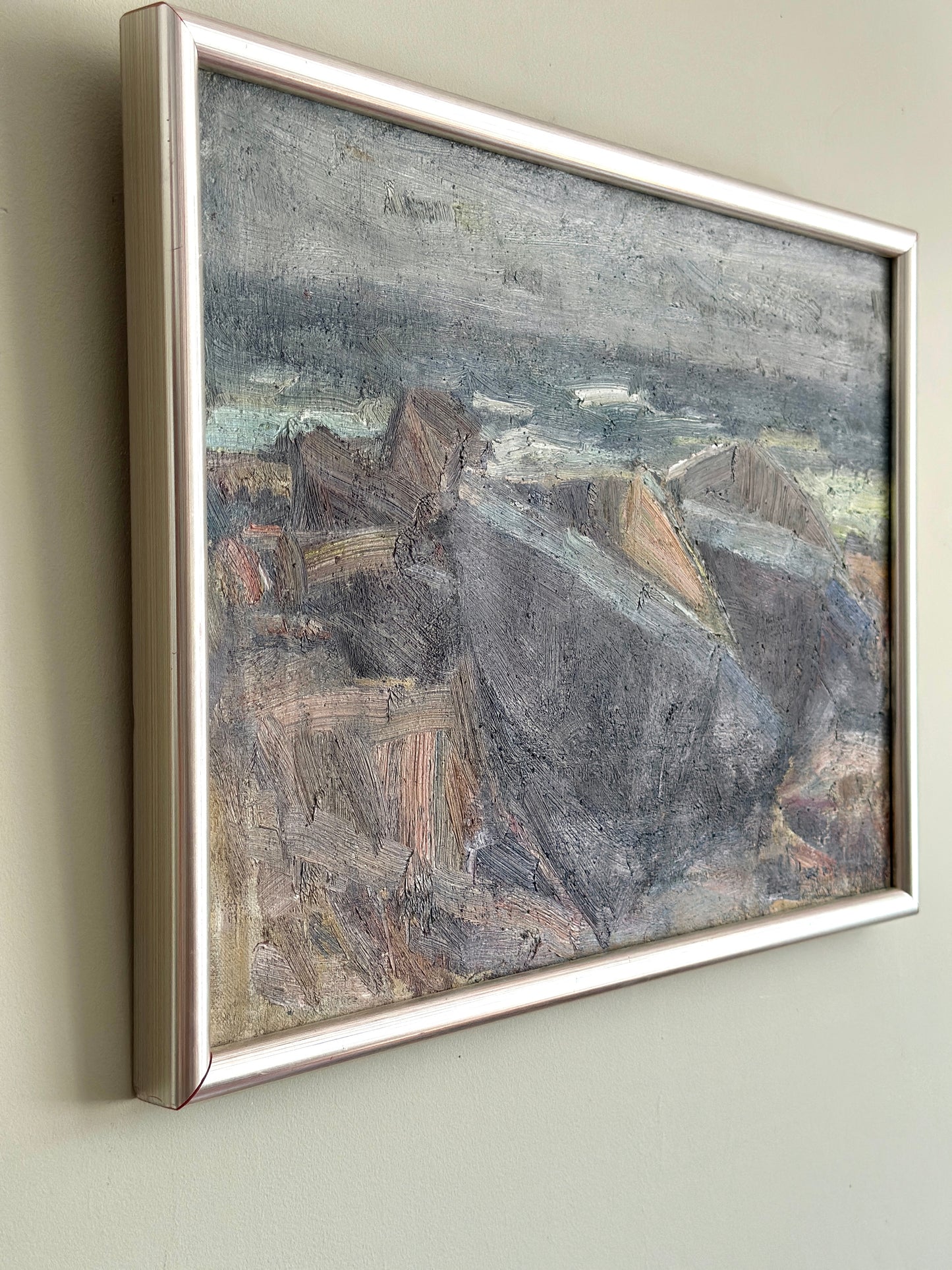 Fishing Boats on Beach | Oil on Canvas