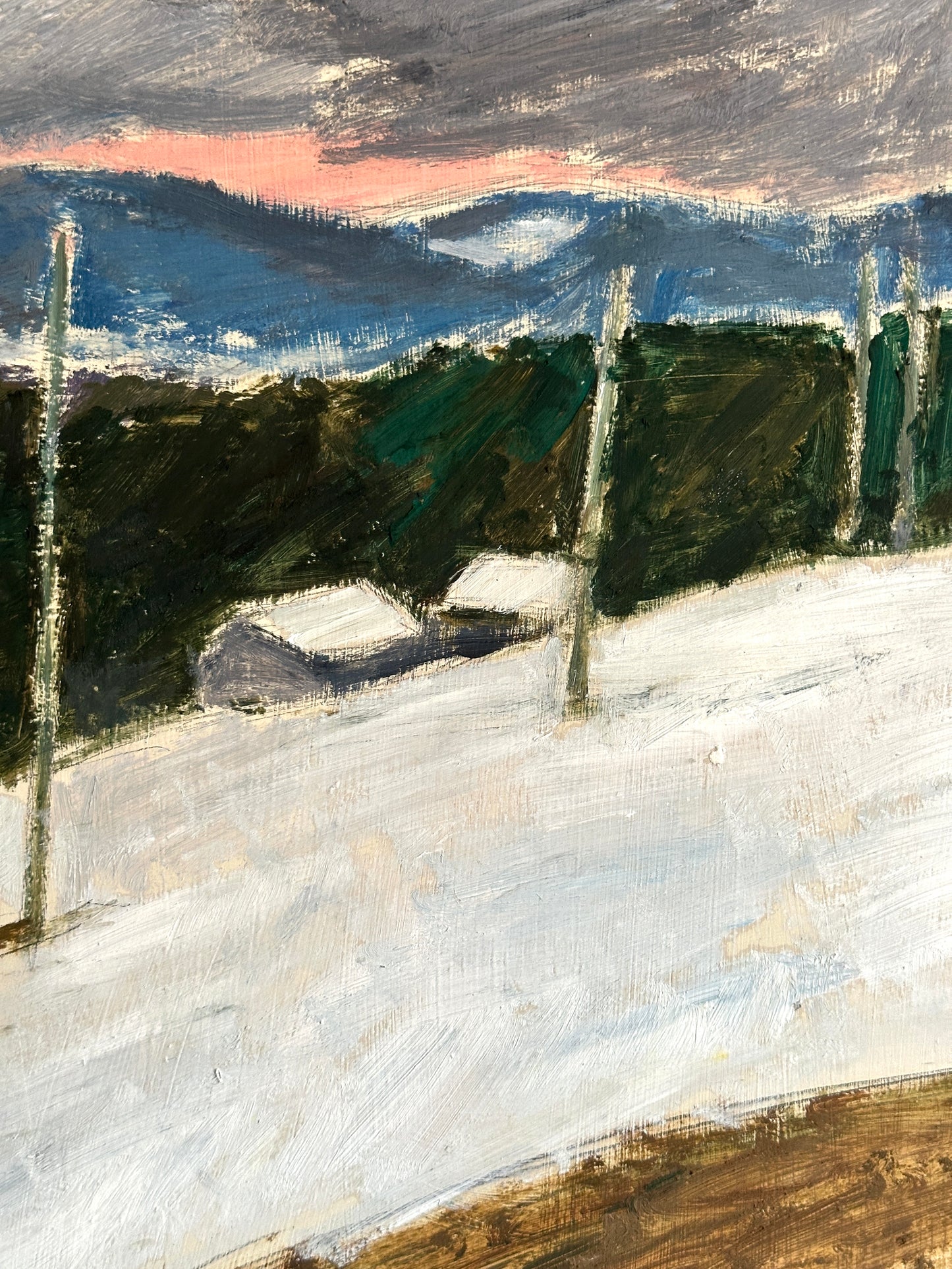 Towards Östberg and Bingsta | Oil Painting On Board