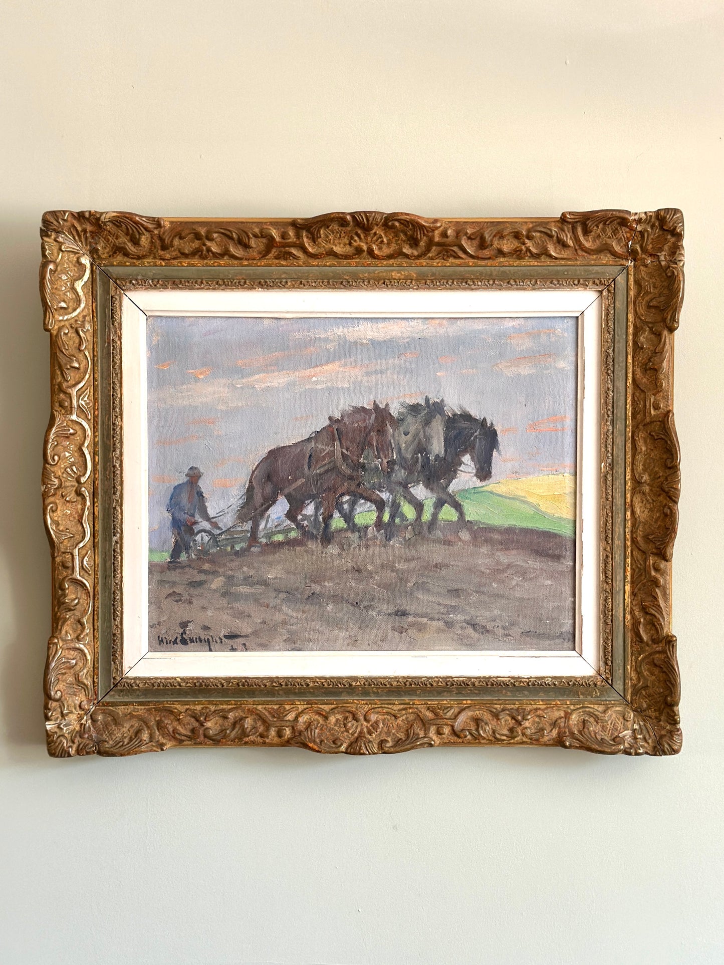 The Plough | Oil On Canvas Painting