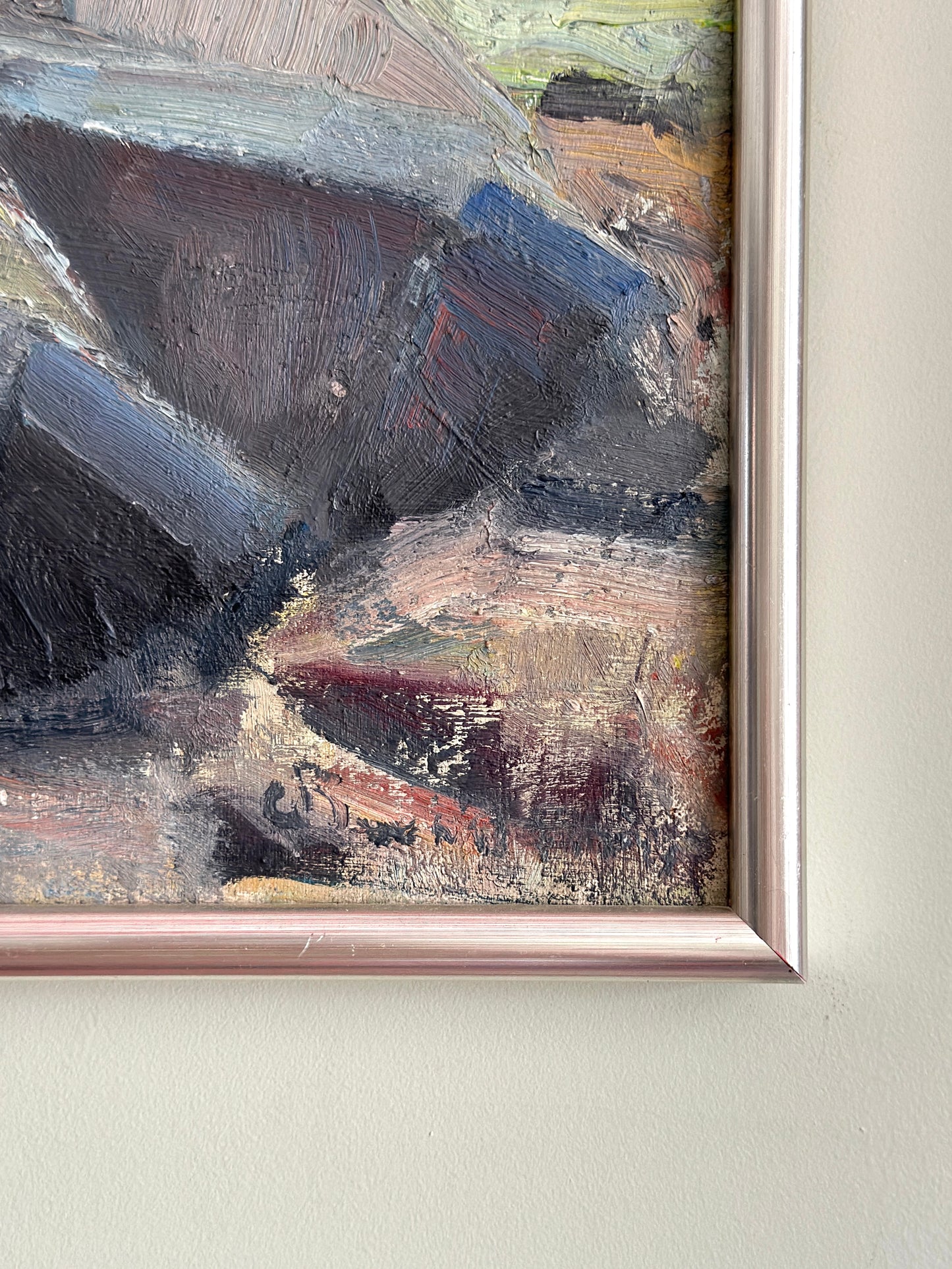 Fishing Boats on Beach | Oil on Canvas