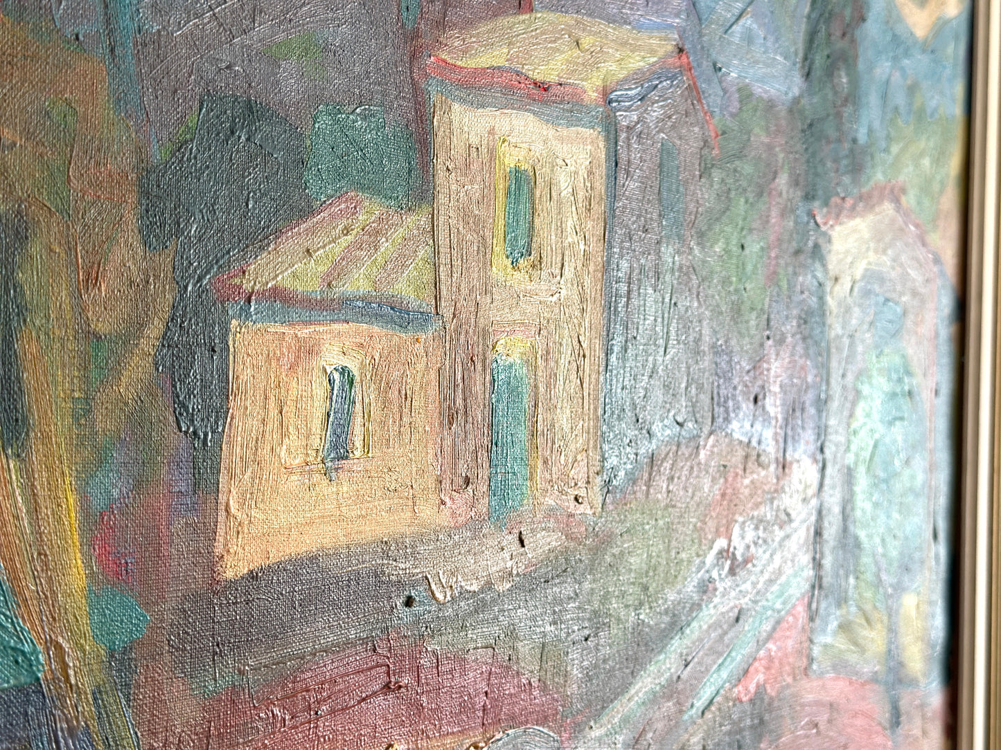 The Vibrant Village | Oil Painting On Canvas