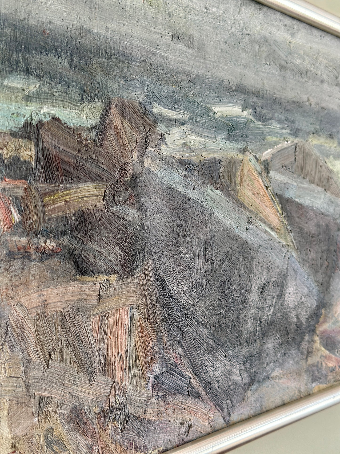 Fishing Boats on Beach | Oil on Canvas