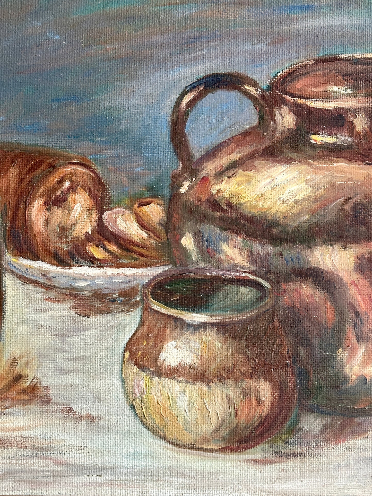 Copper Pot Still Life | Oil On Board Painting