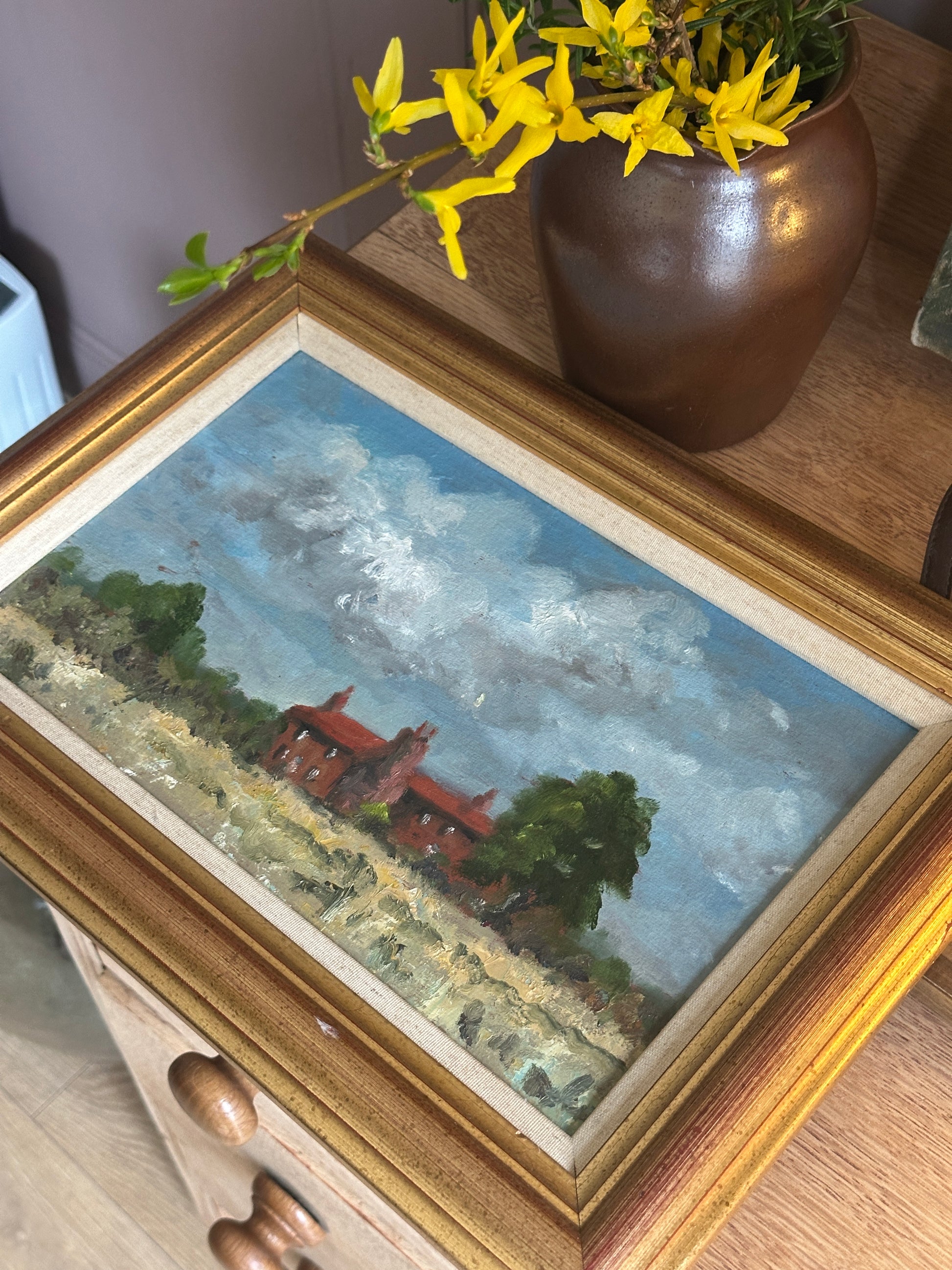 painting on a table