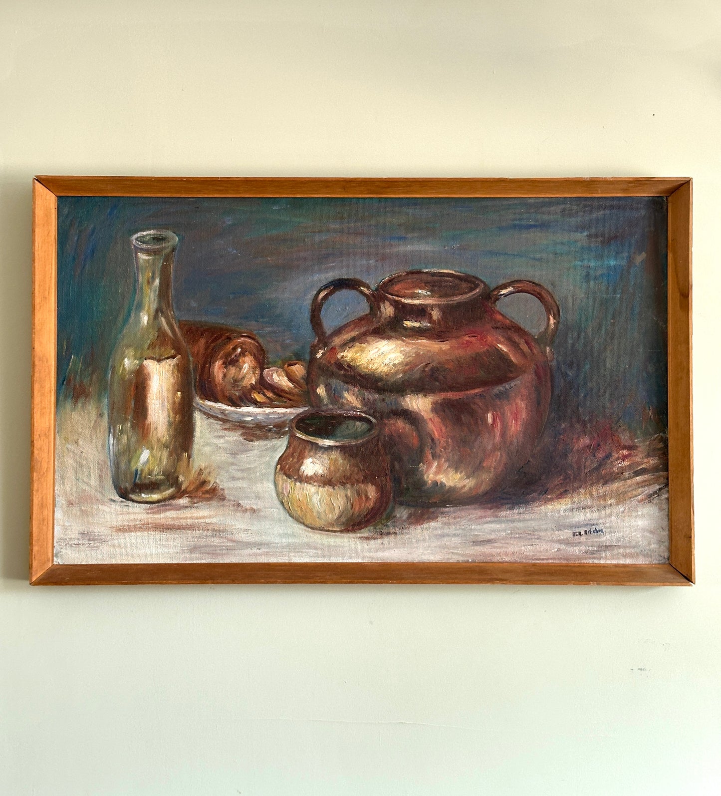 Copper Pot Still Life | Oil On Board Painting