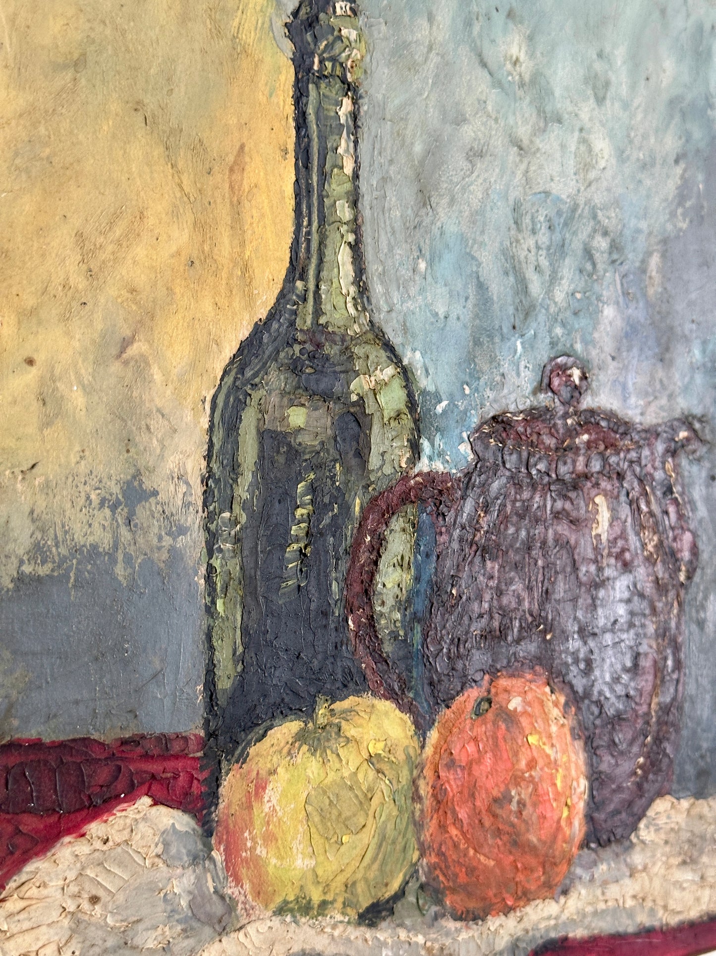 Still Life With Fruit | Oil On Board Painting