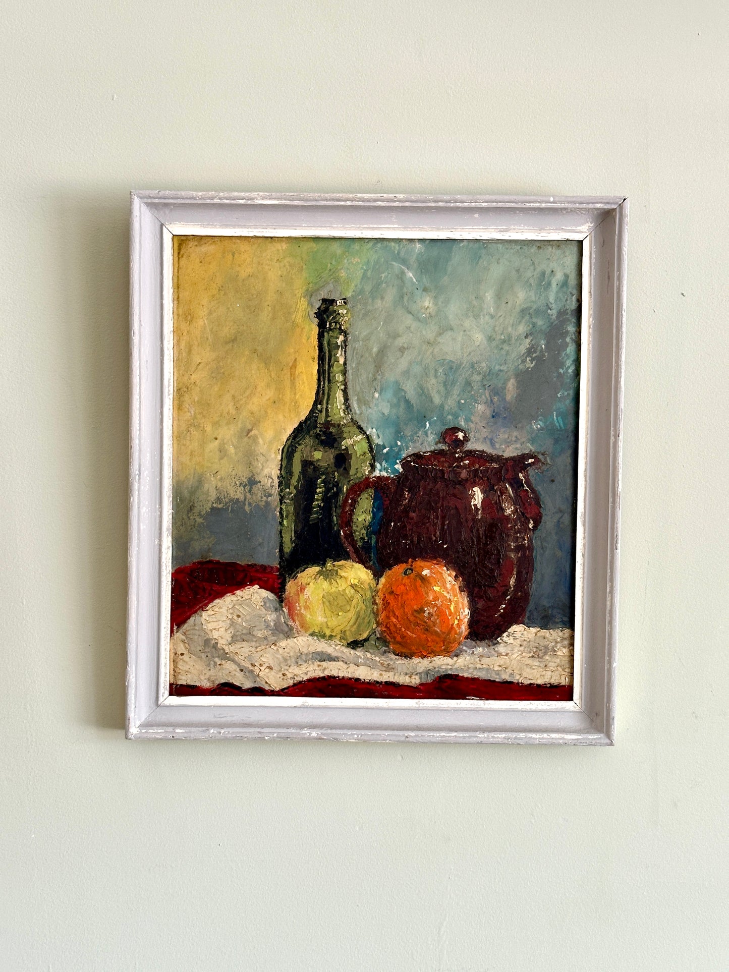 Still Life With Fruit | Oil On Board Painting