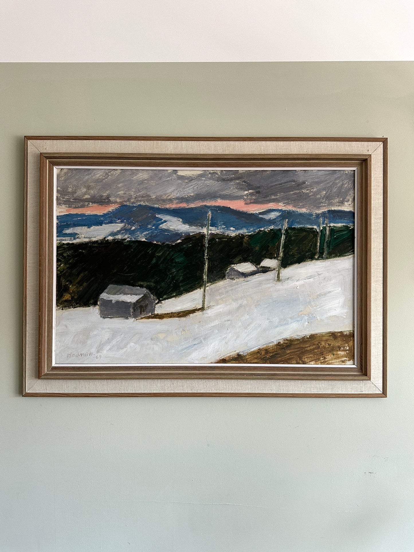 Towards Östberg and Bingsta | Oil Painting On Board