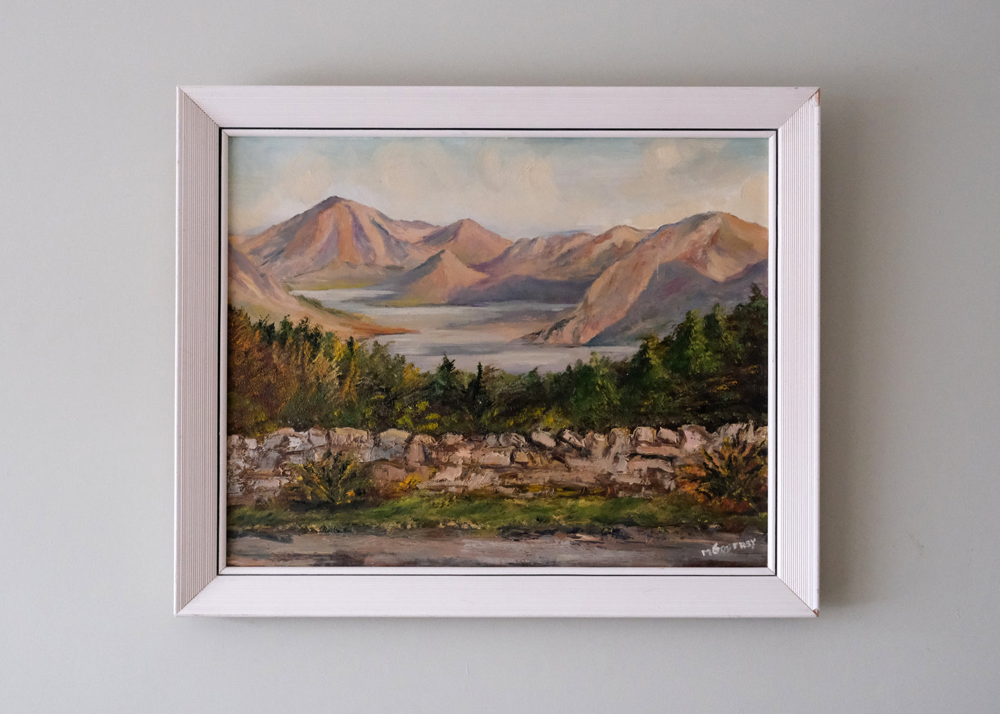 Mountain Vista Painting | Oil On Board