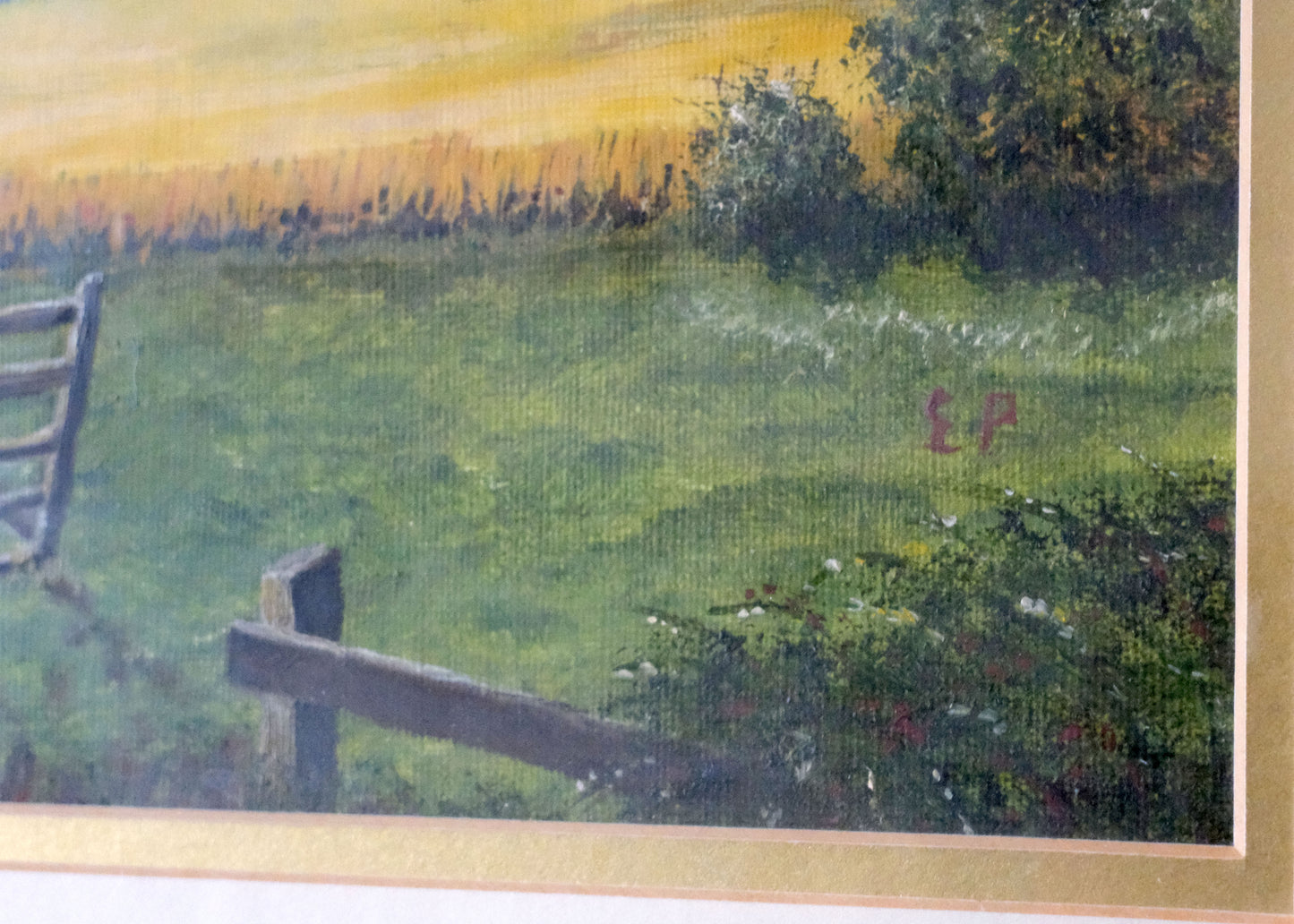 Linconshire Wolds Painting | Oil In Glazed Frame