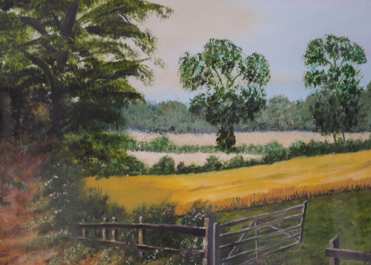 Linconshire Wolds Painting | Oil In Glazed Frame