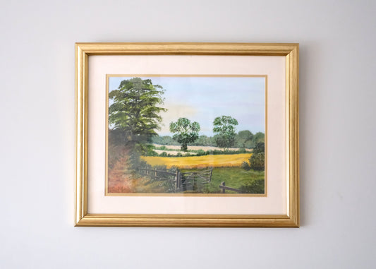 Linconshire Wolds, Oil Glazed Frame