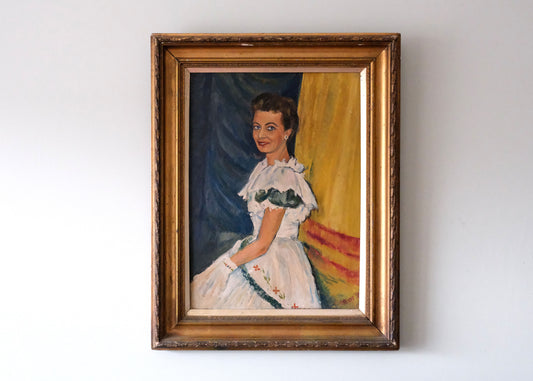 Lady 1958 , Oil On Board