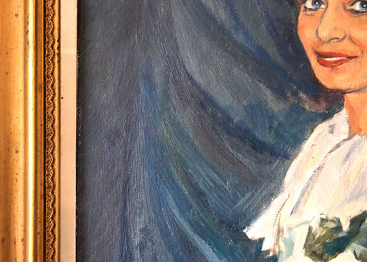 Lady 1958 , Oil On Board