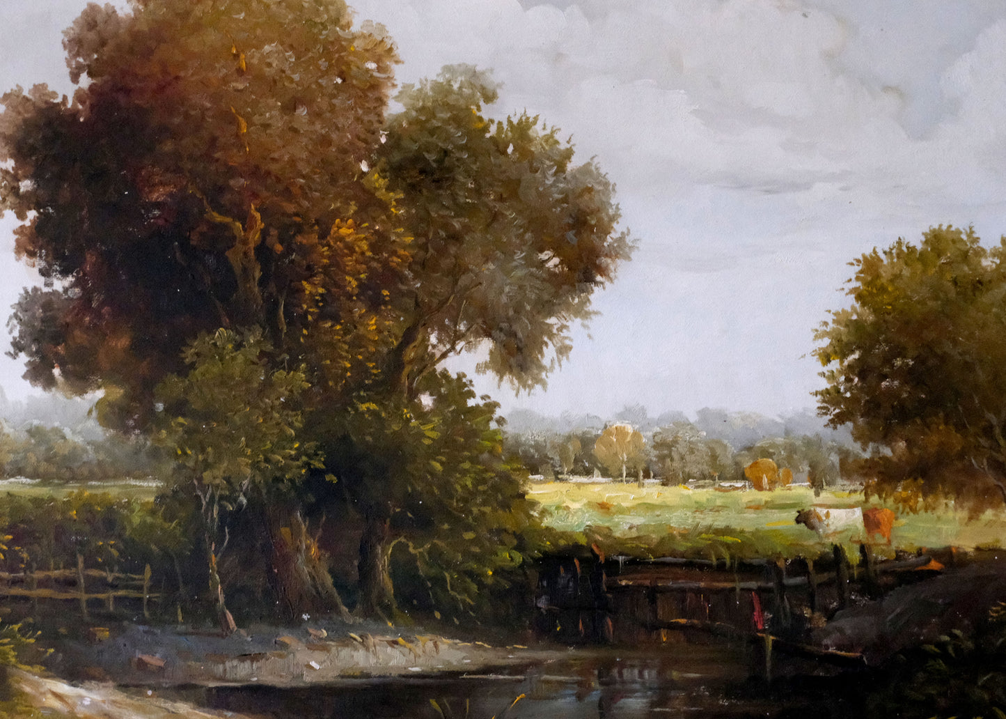 English Landscape Painting | Oil On Canvasboard