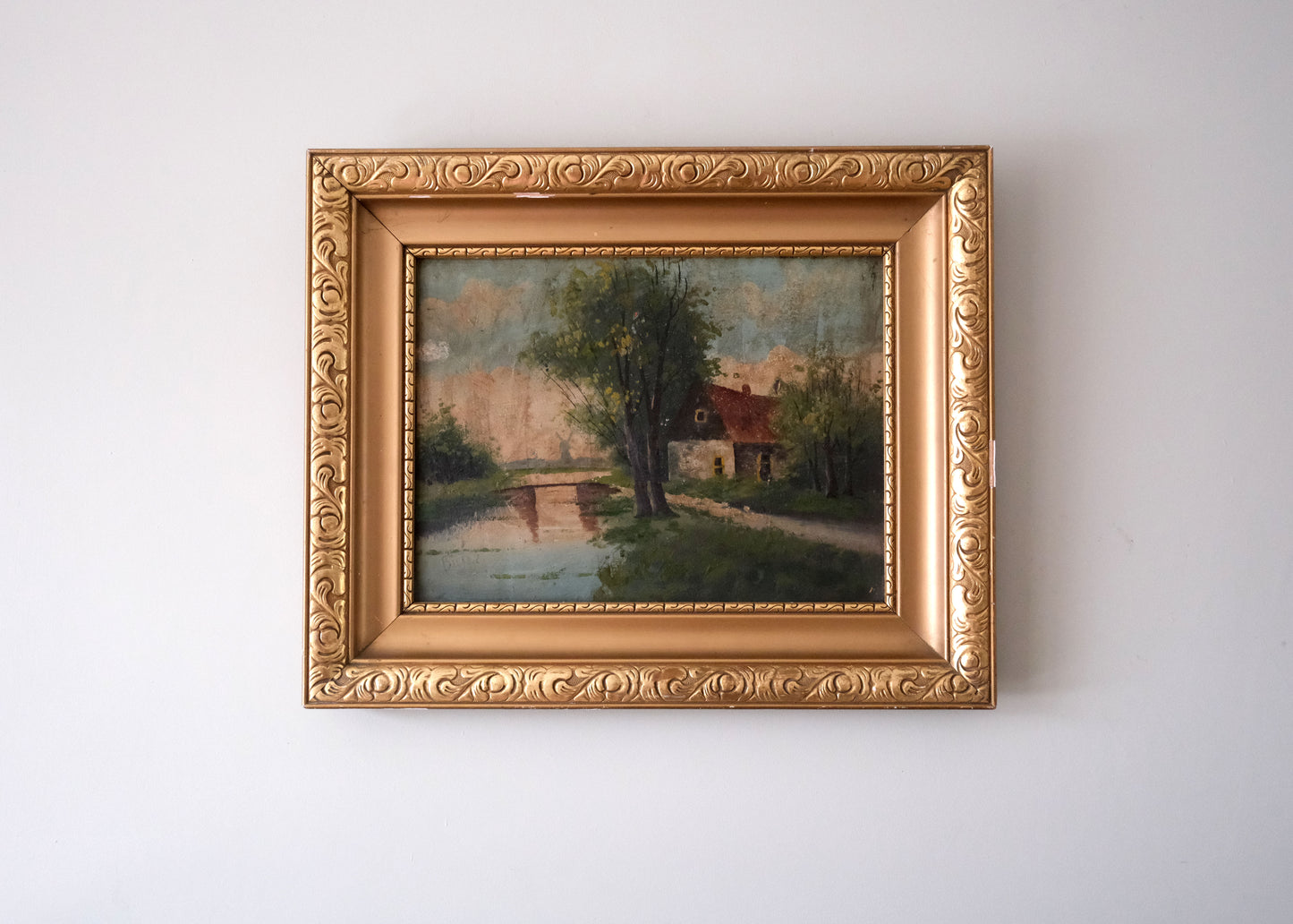 Pastoral landscape Painting | Oil On Board