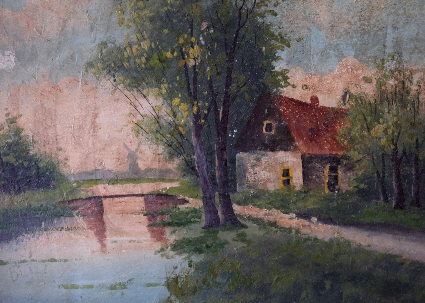 Pastoral landscape Painting | Oil On Board