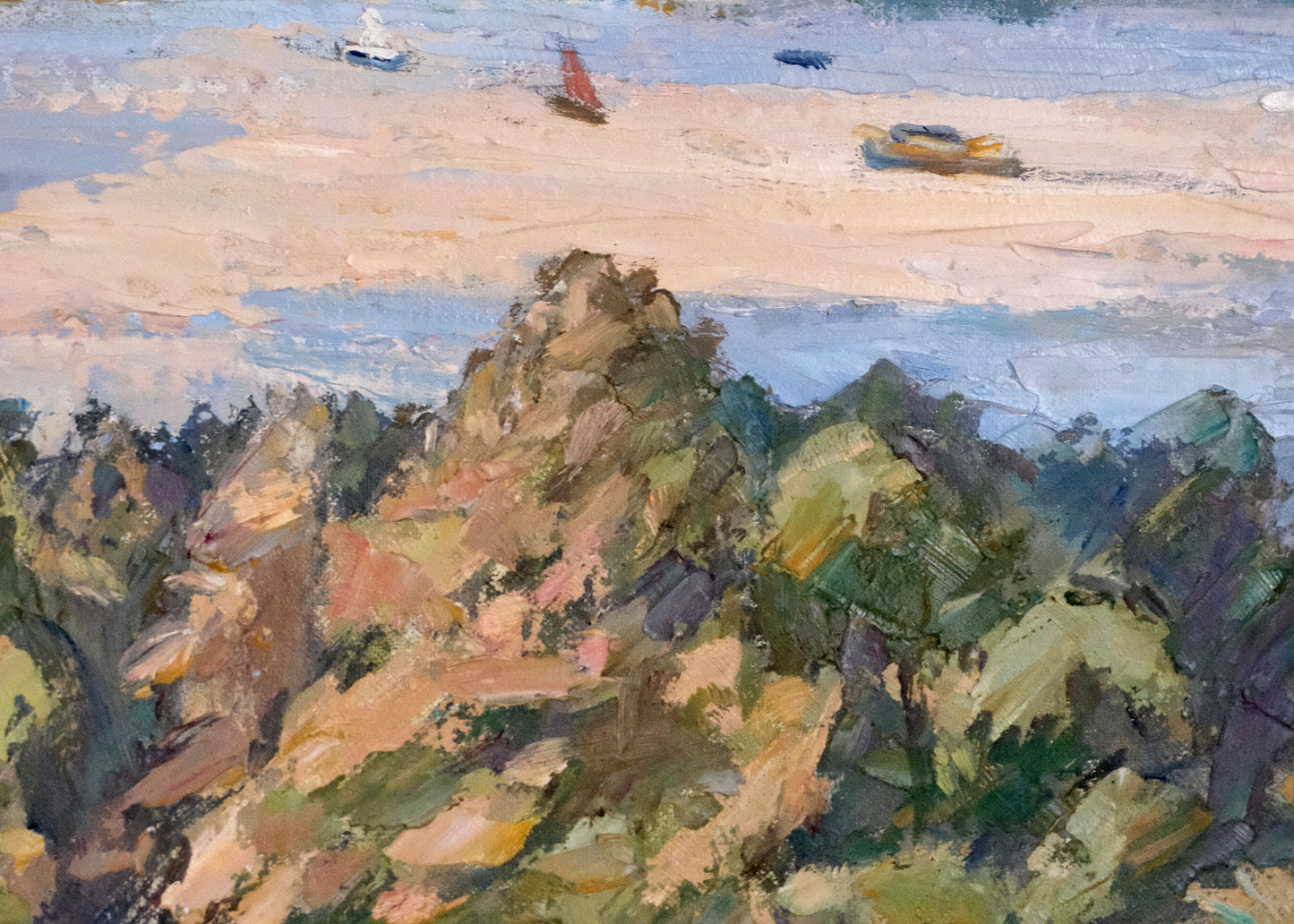 Mid-Century Landscape No.101, Oil On Board