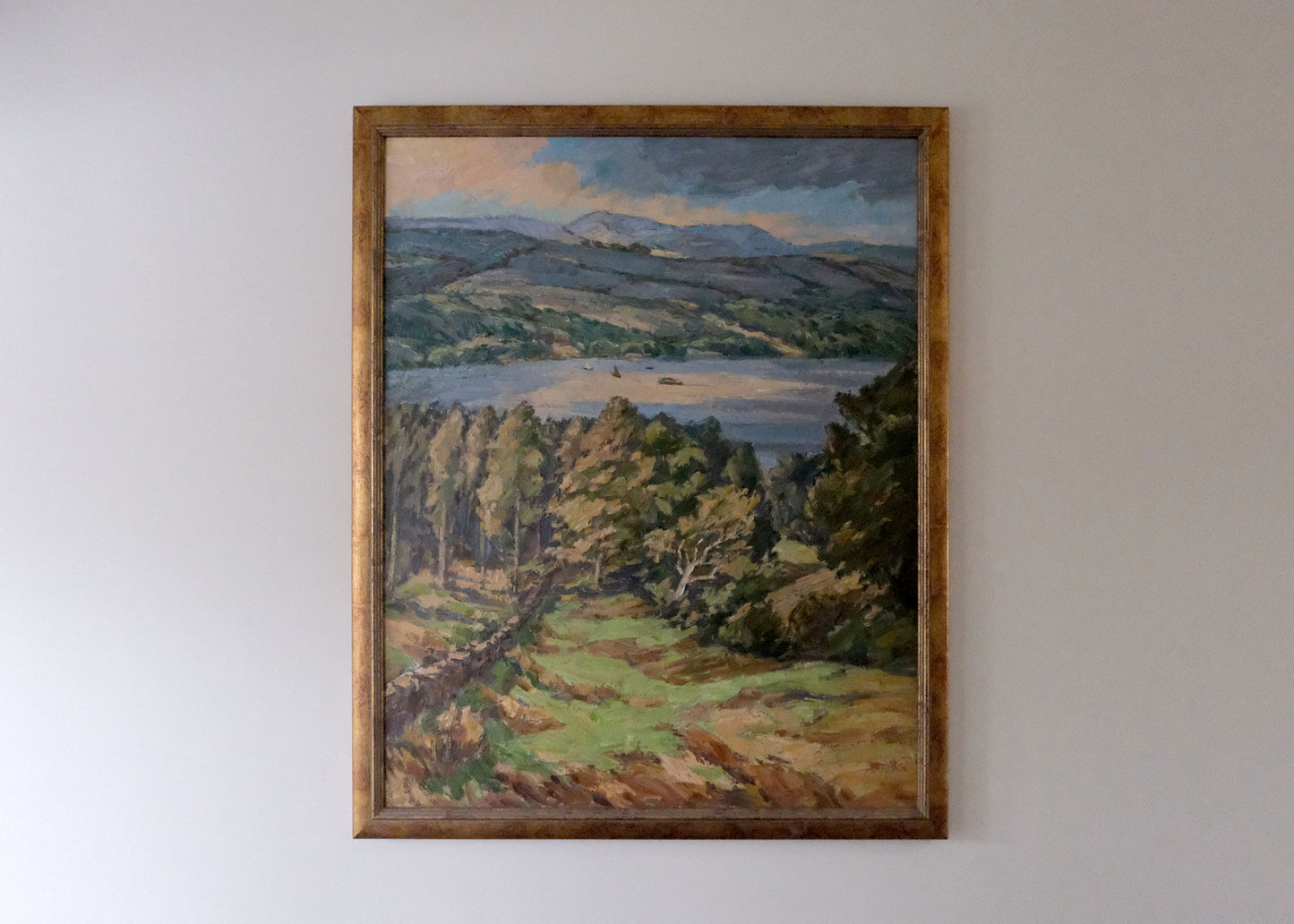 Mid-Century Landscape No.101, Oil On Board