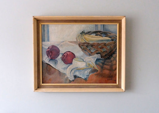 Fruit On Table Painting | Oil On Board