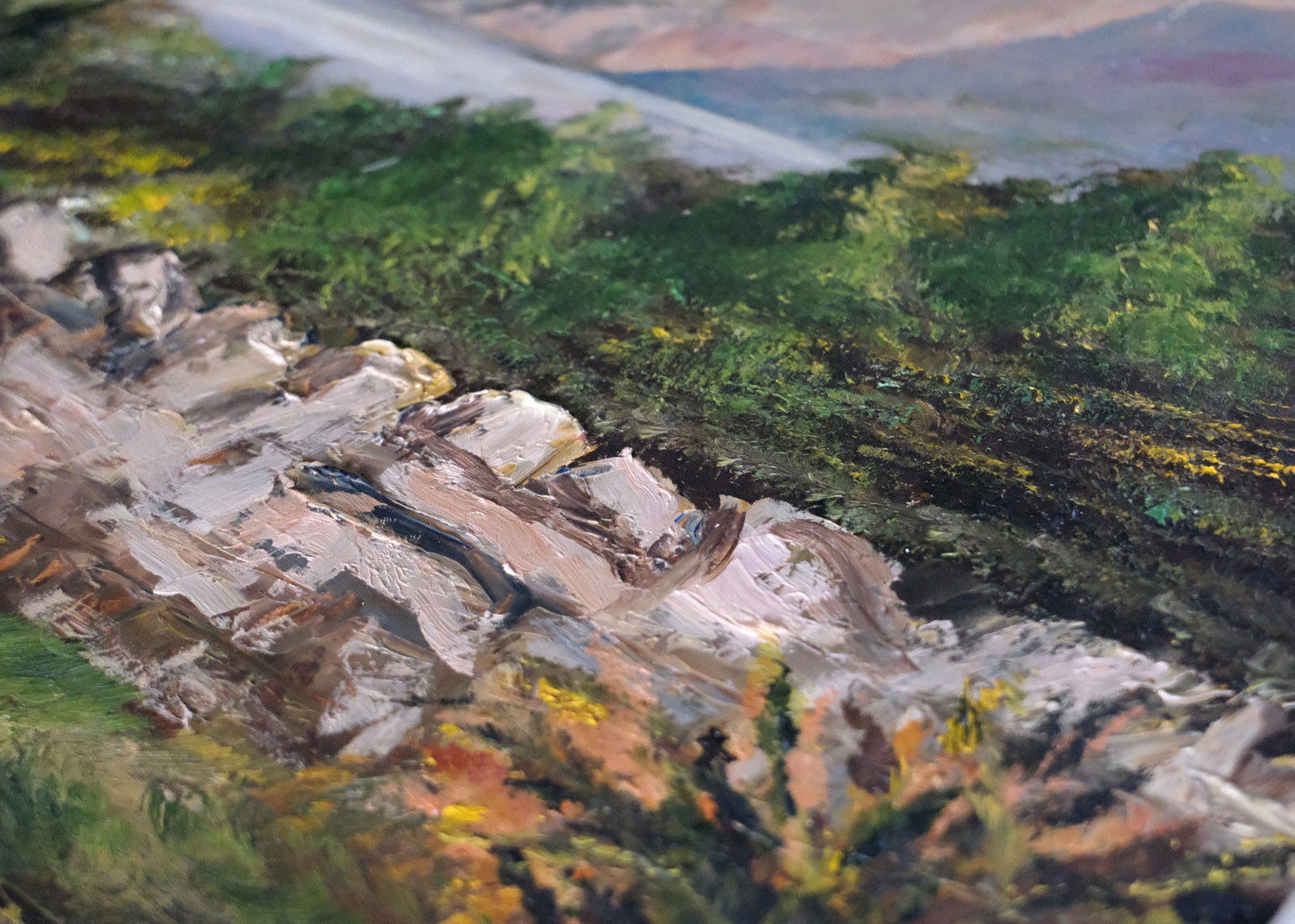 Mountain Vista Painting | Oil On Board