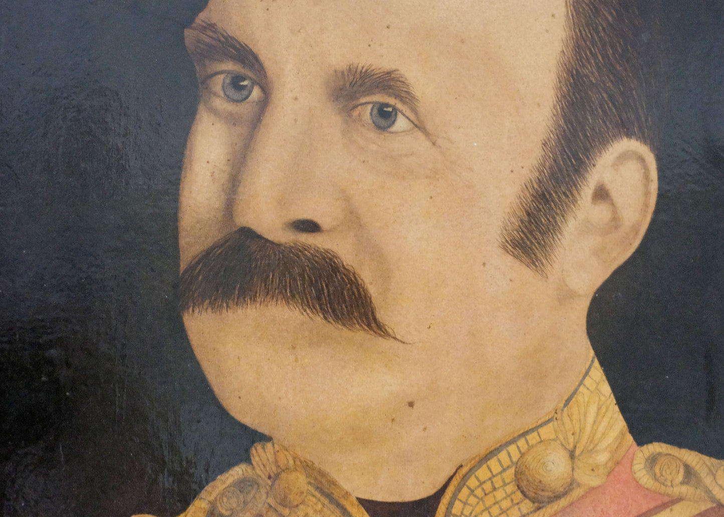 Edwardian Gentleman in Uniform, Chromolithograph