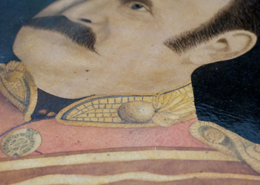 Edwardian Gentleman in Uniform, Chromolithograph