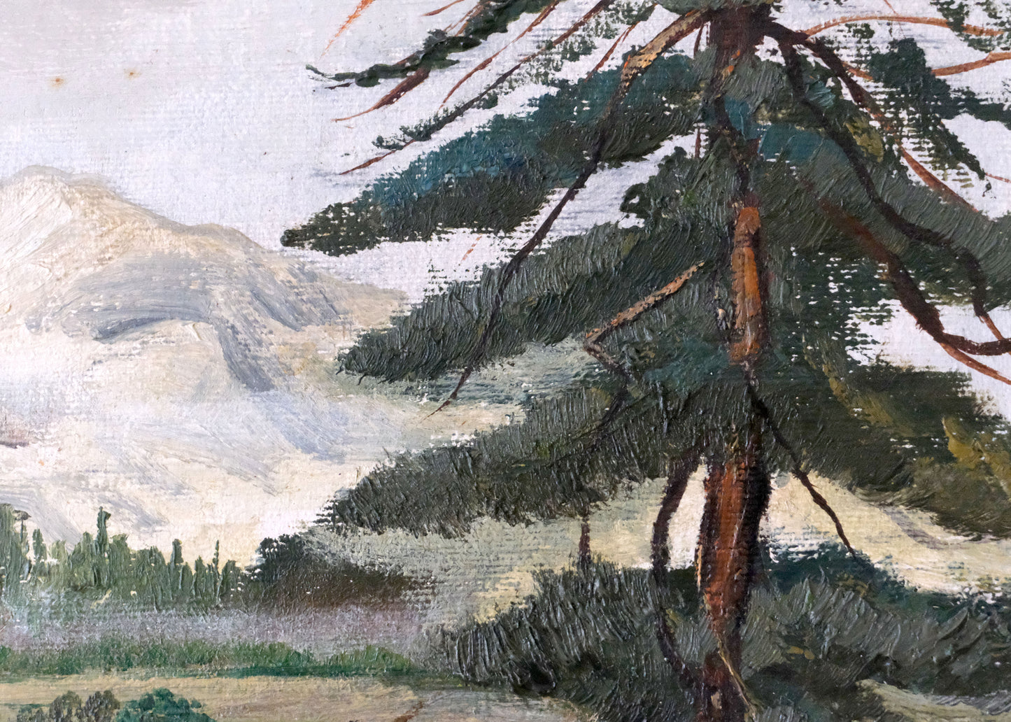 Mount Cottage Painting | Oil On Board