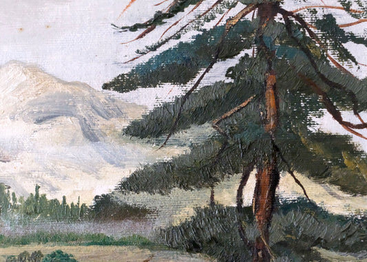 Mount Cottage Painting | Oil On Board