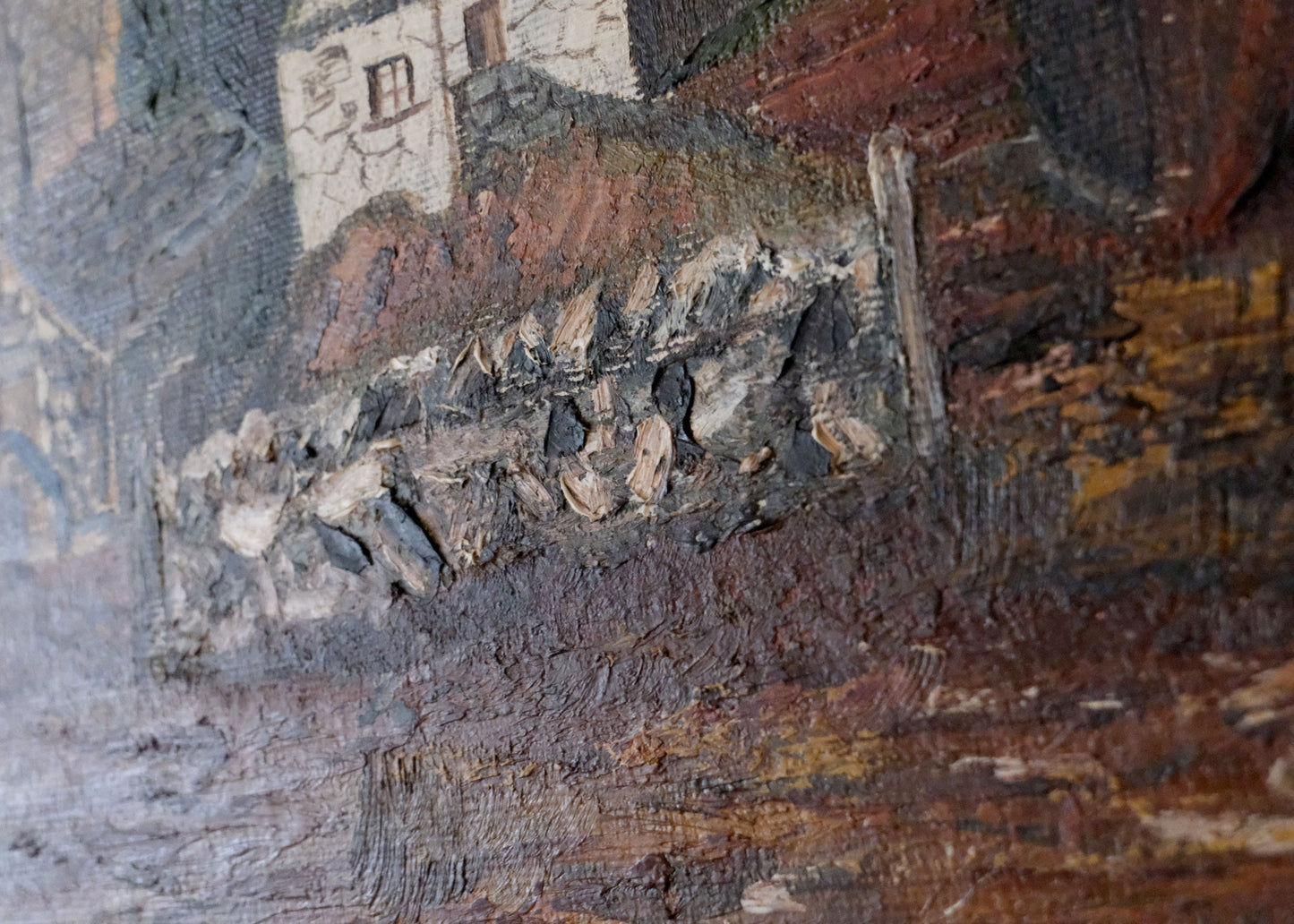 Mount Cottage Painting | Oil On Board