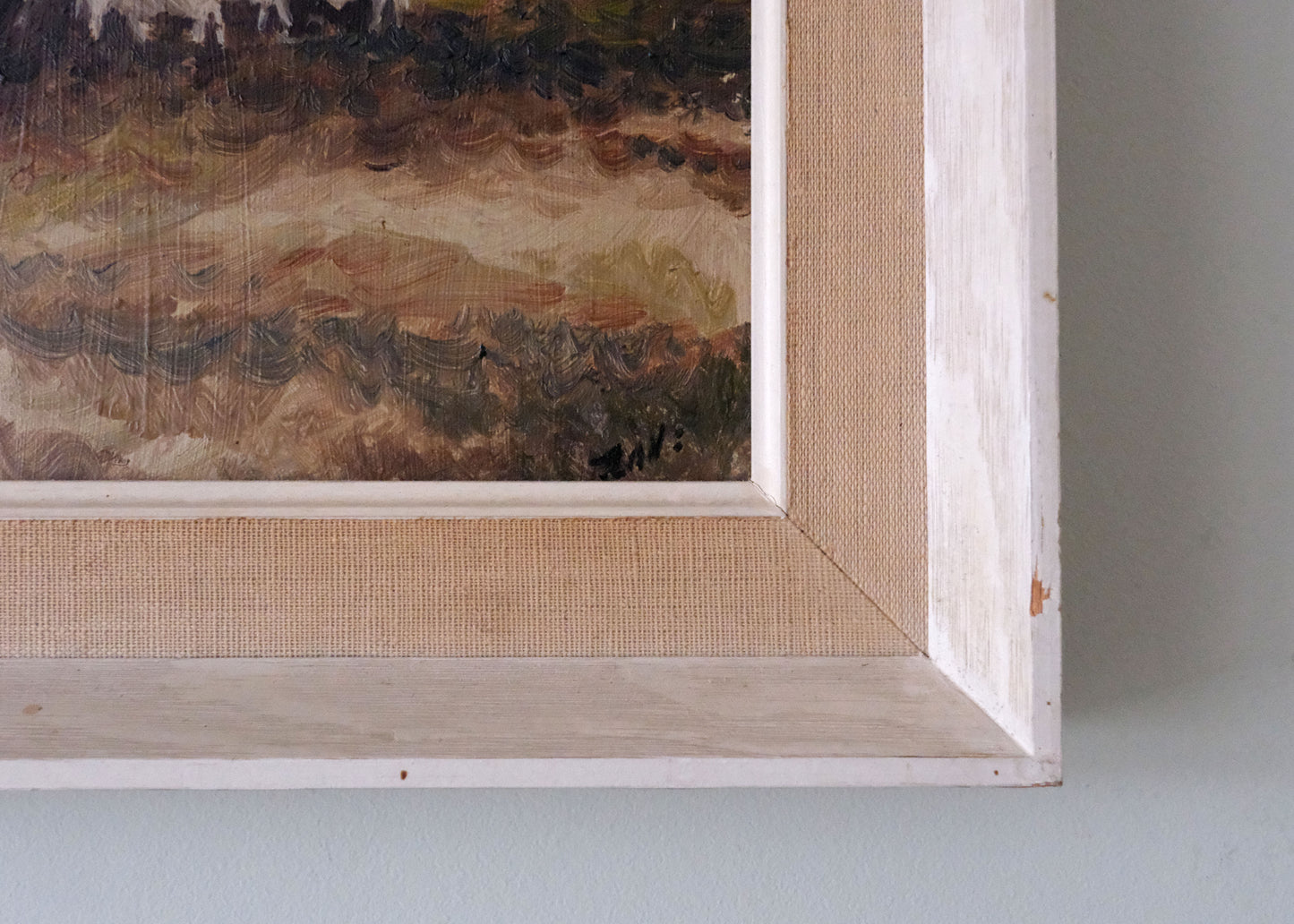Palm Village Painting | Oil On Board